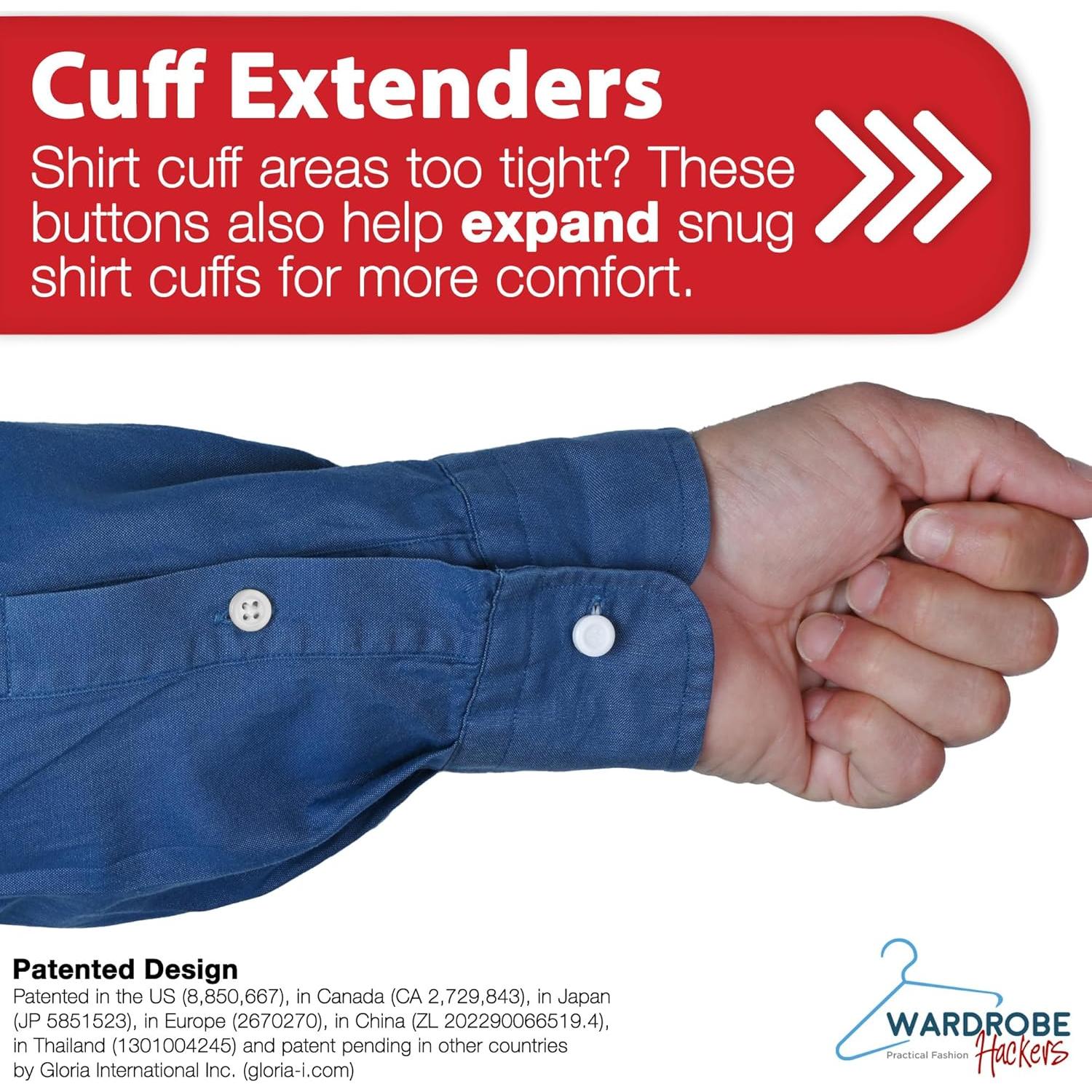 Extensores de Collar para Camisas de Hombre Wardrobe Hackers - Paquete de 2