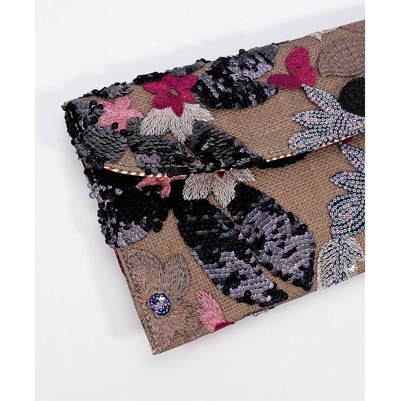 Bolso de mano floral con lentejuelas Verdusa - Talla única