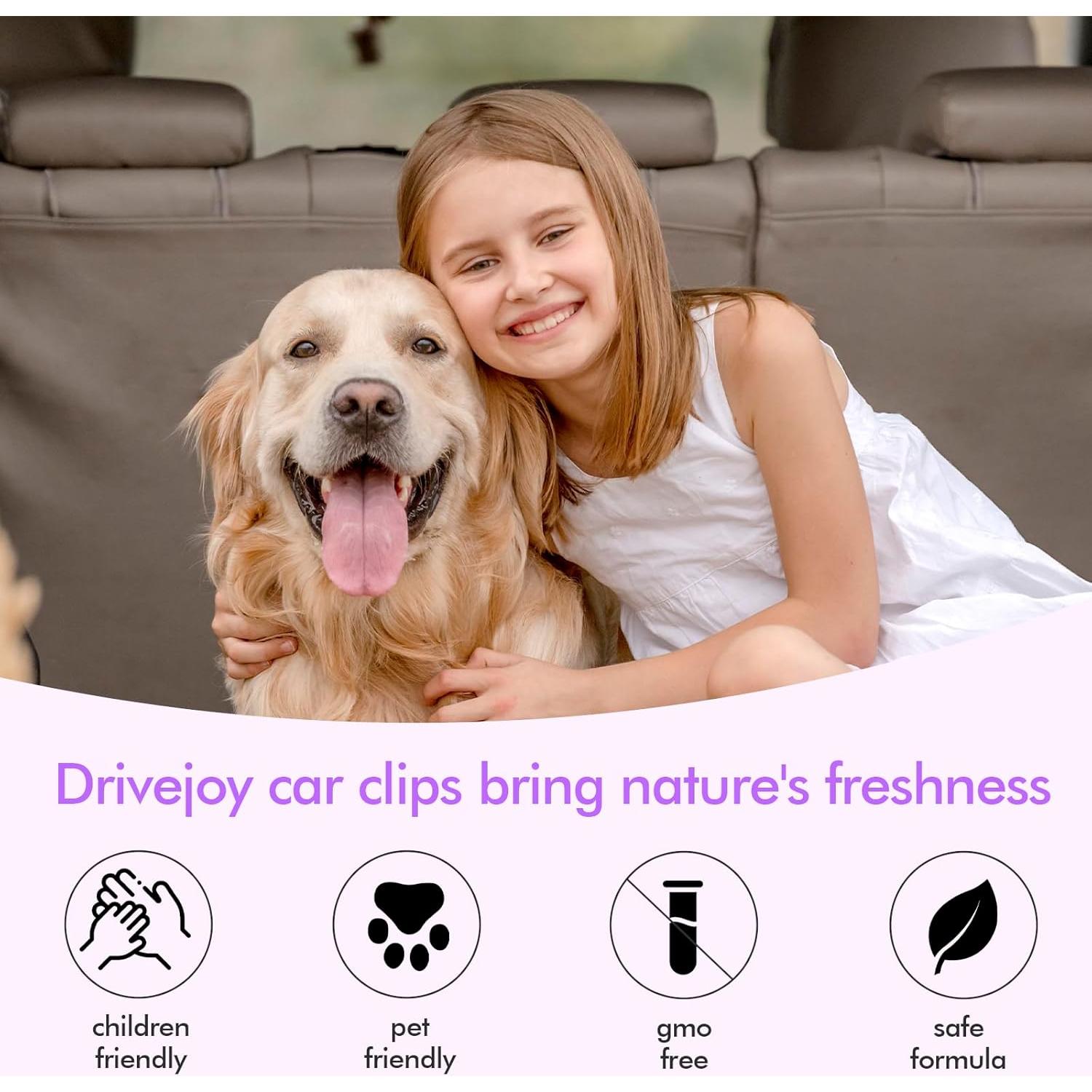 Ambientador de Auto Clips DRIVEJOY Vainilla y Lavanda 12 Pzas