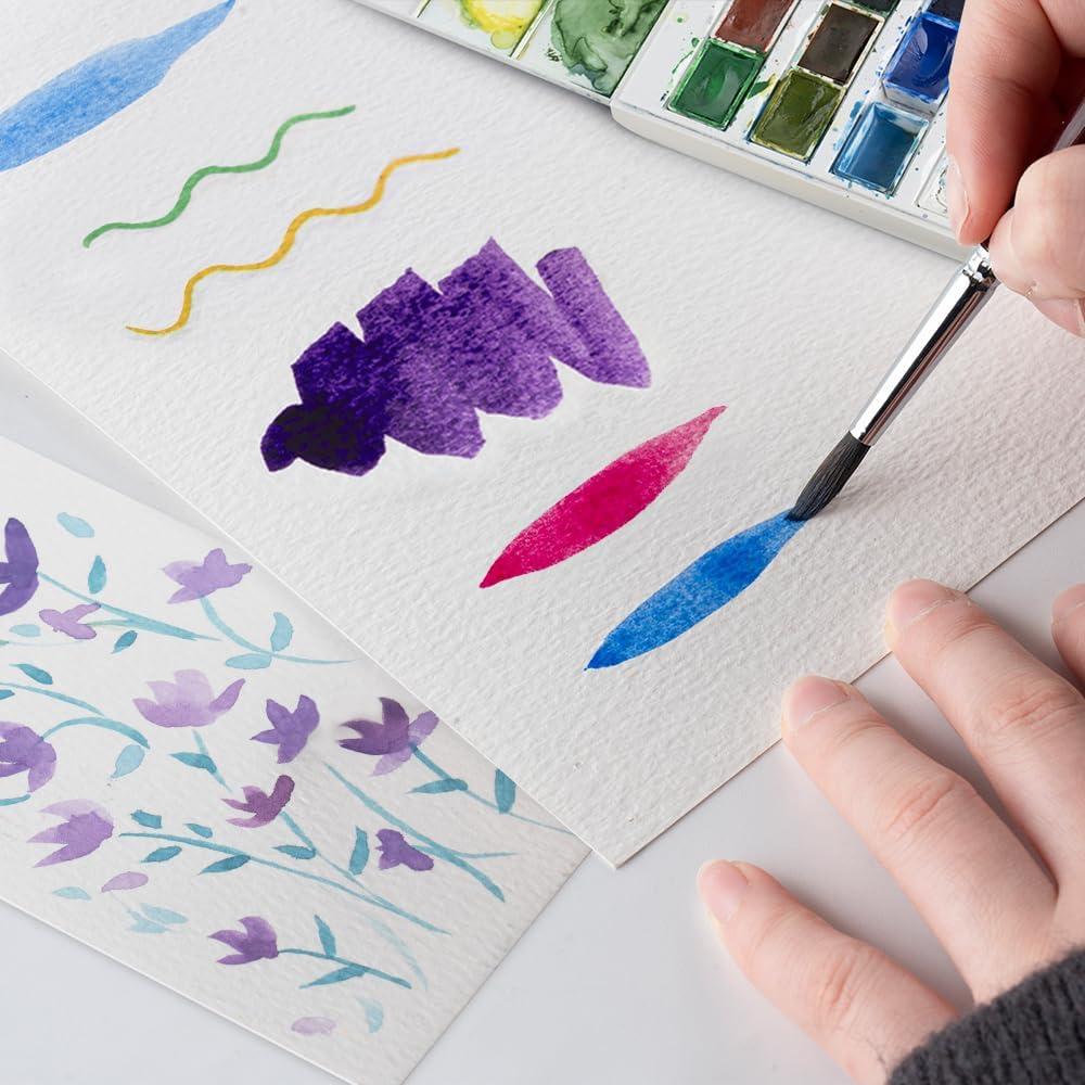 Juego de Pinceles Redondos Transon 6 Piezas Mango Corto