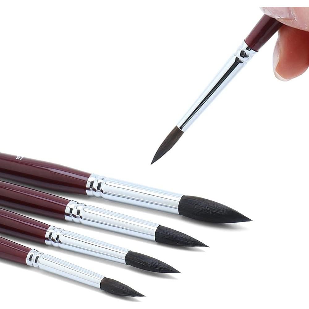 Juego de Pinceles Redondos Transon 6 Piezas Mango Corto