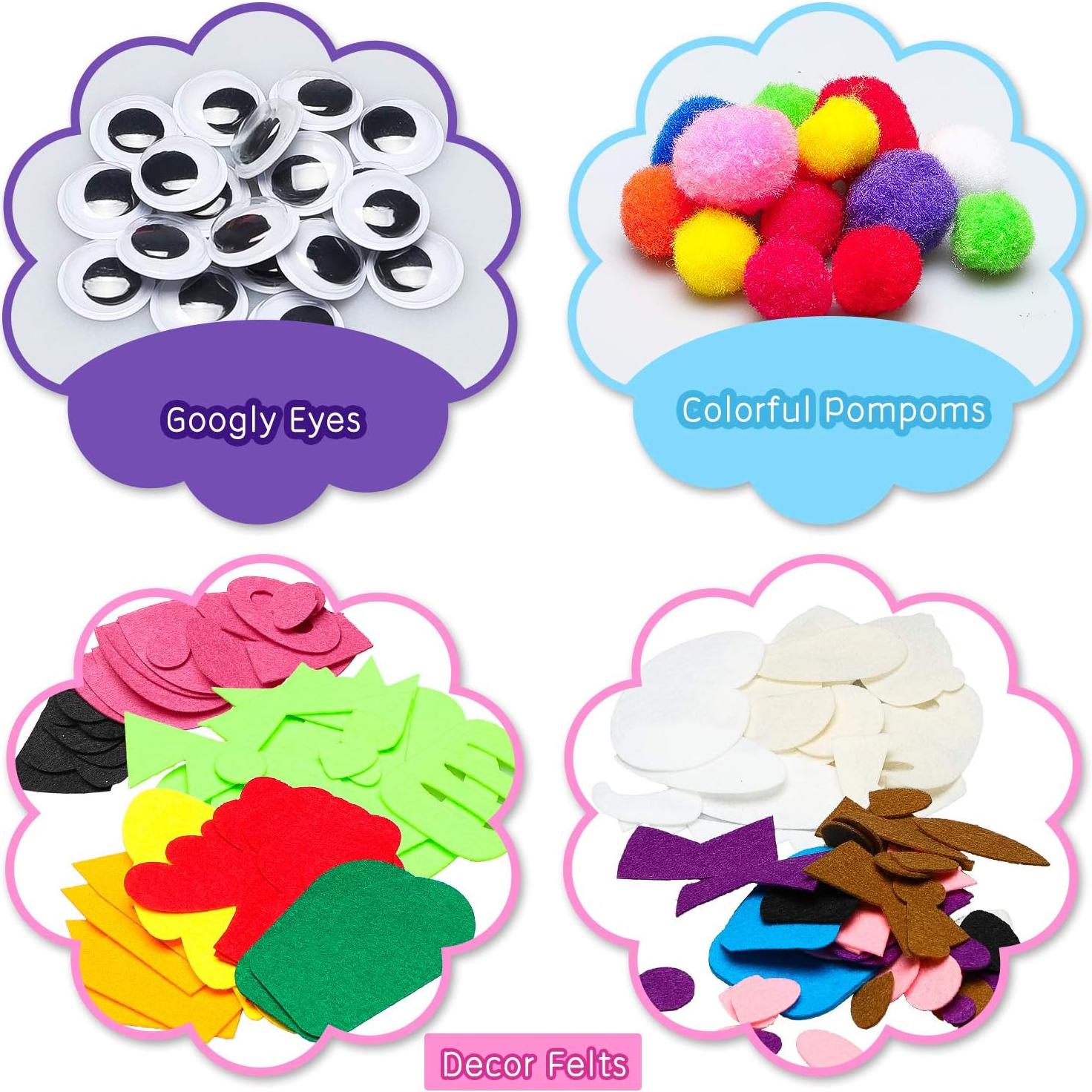 Kit de Marionetas de Mano WATINC 6 Piezas Fieltro DIY Animales