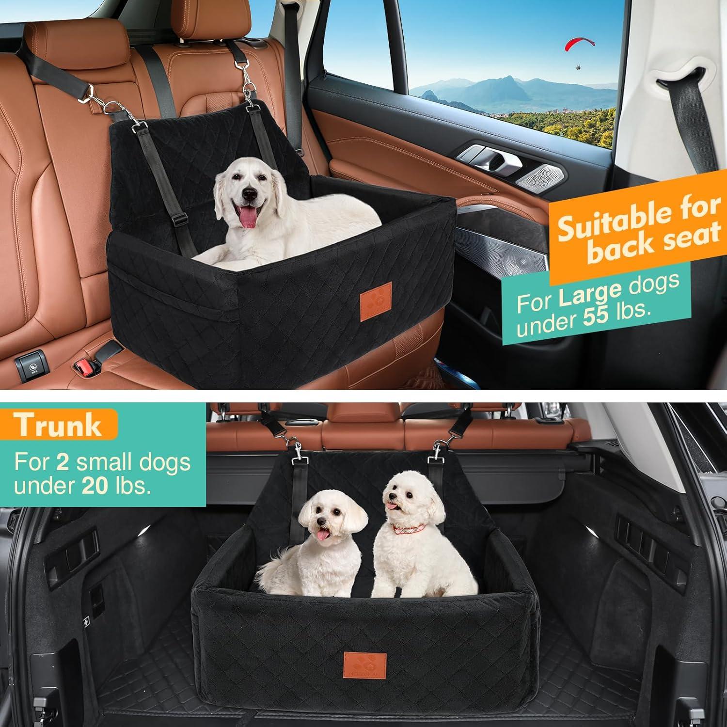 Asiento de Coche para Perros NEEZUKAR 75x51 cm hasta 25 kg