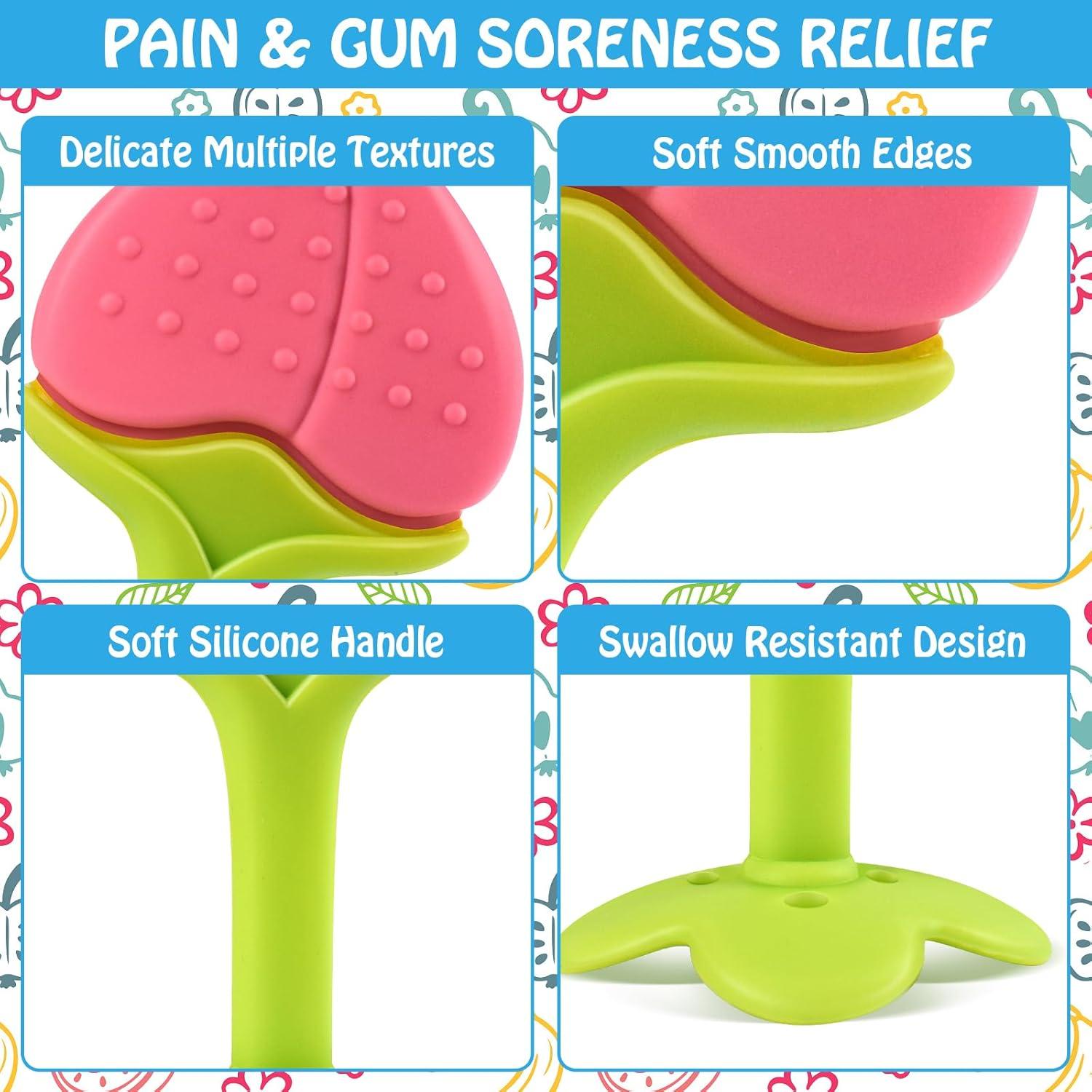 Mordedores de Silicona Tinabless para Bebés - Set de 5 Llaves