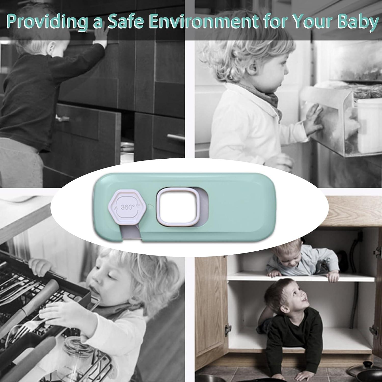 5 Pack Cerraduras de Seguridad para Niños KIZZHISI Verde