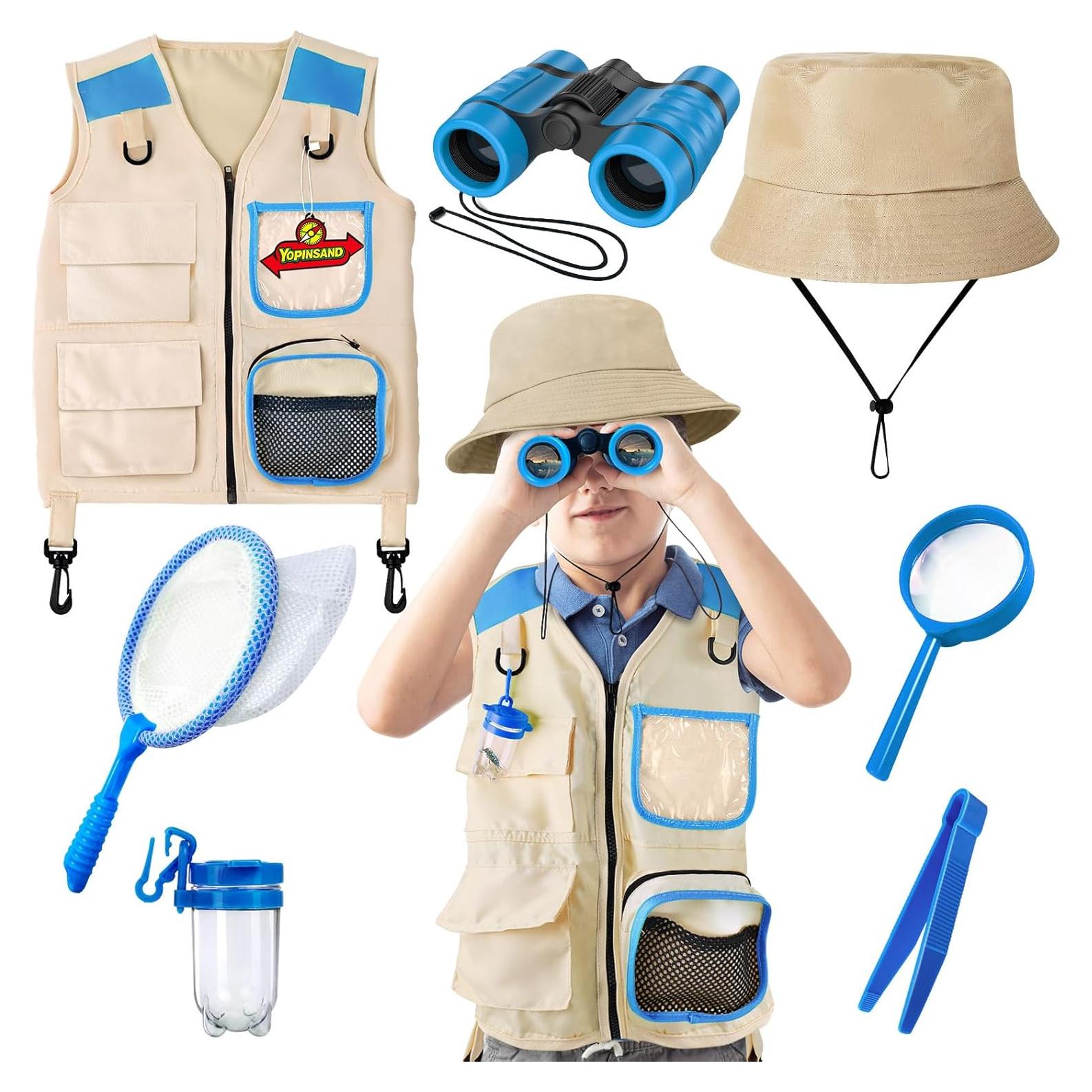 Kit de Exploración al Aire Libre YOPINSAND con Chaleco y Gorra