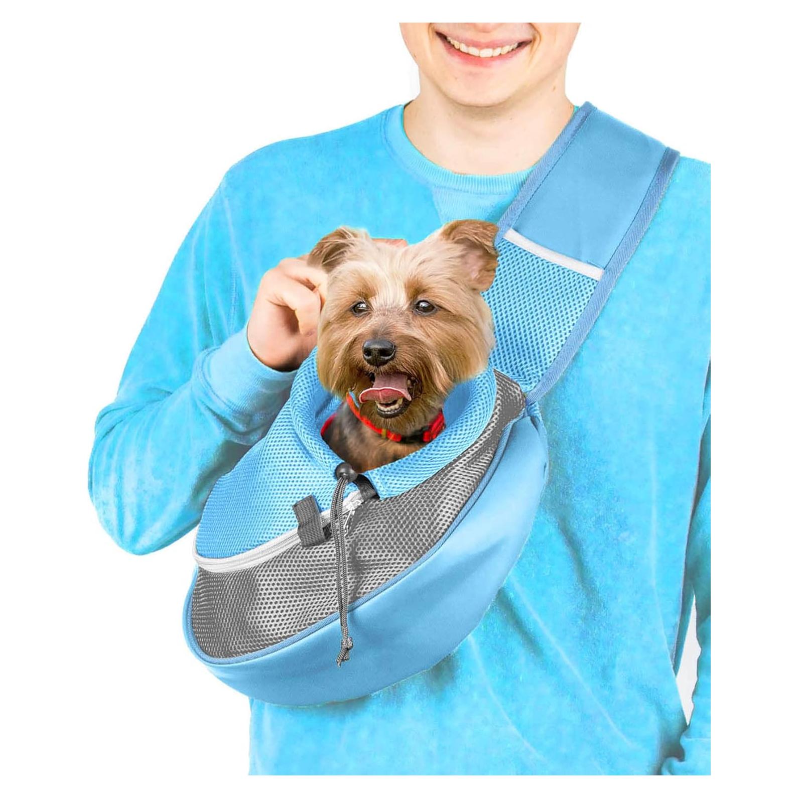 Transportador de Mascotas Cuddlissimo! Azul para Perros y Gatos Pequeños
