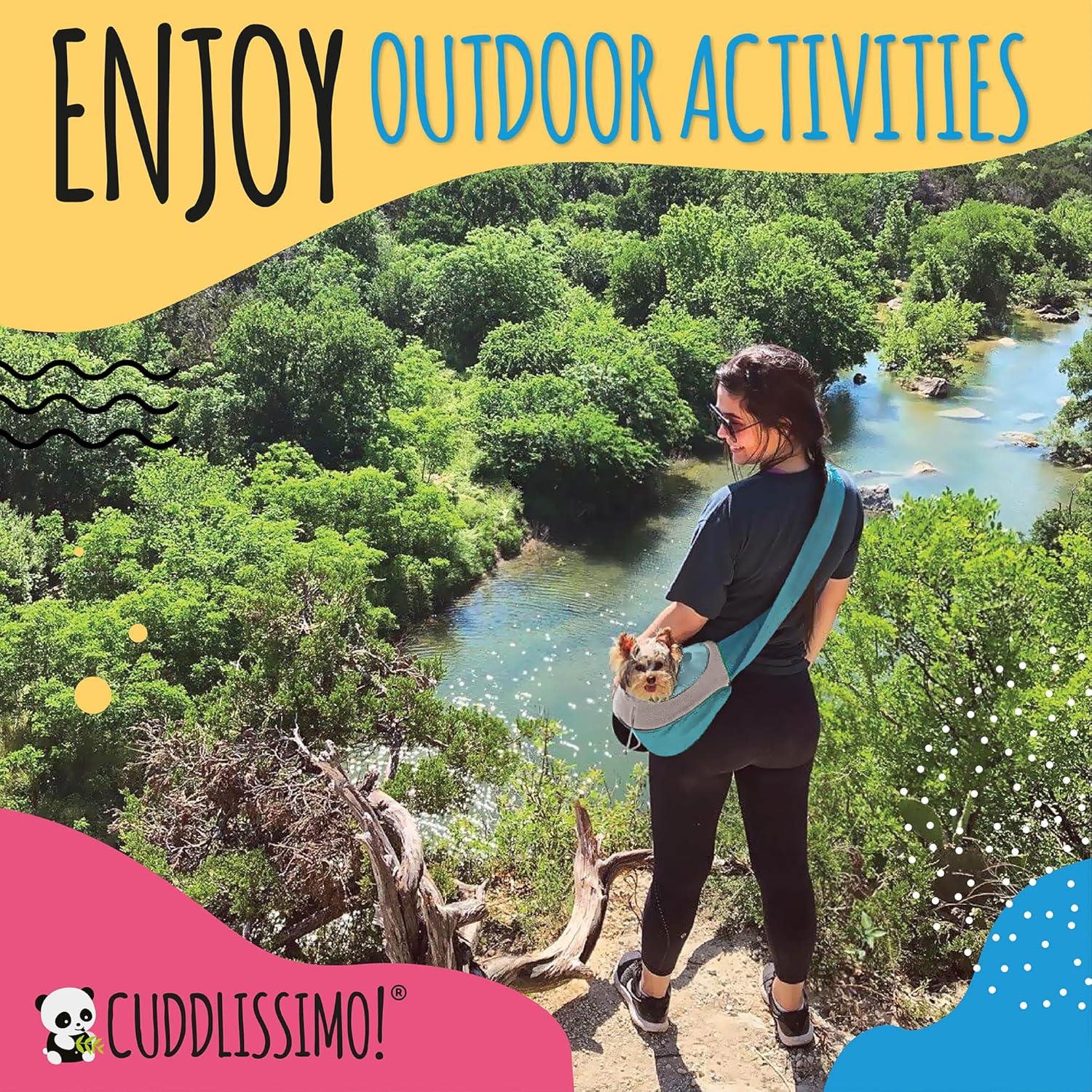 Transportador de Mascotas Cuddlissimo! Azul para Perros y Gatos Pequeños