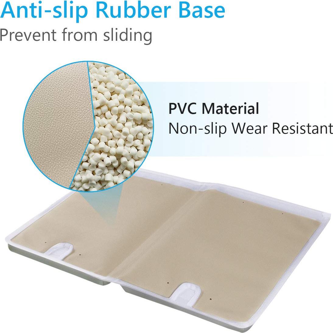 Almohadilla de Baño para Rodillas y Codos Gris con Organizador