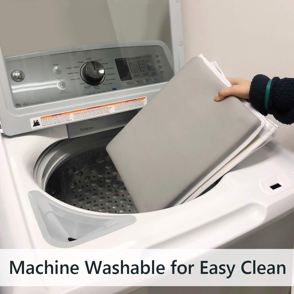 Almohadilla de Baño para Rodillas y Codos Gris con Organizador