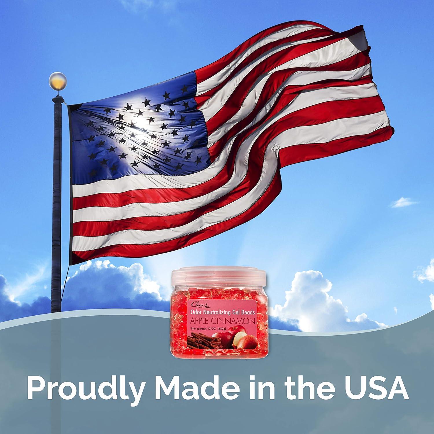 Gel Eliminador de Olores Clear Air - 340 g - Manzana y Canela