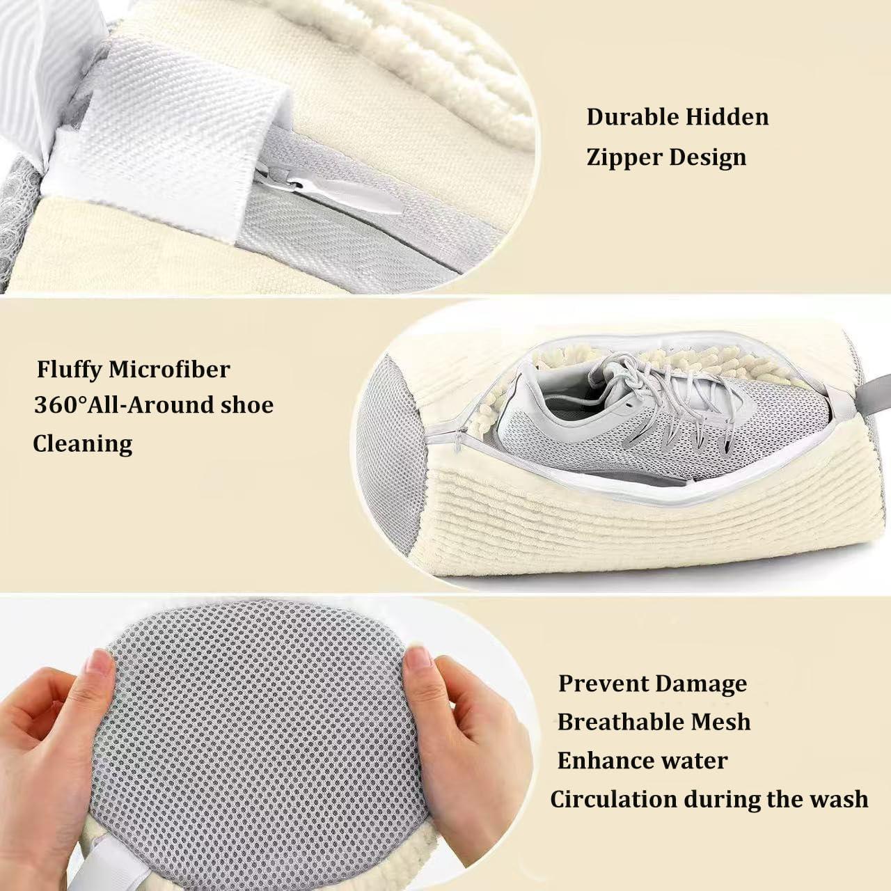 Bolsas de Lavado de Zapatos Reutilizables 2 Pcs Begie