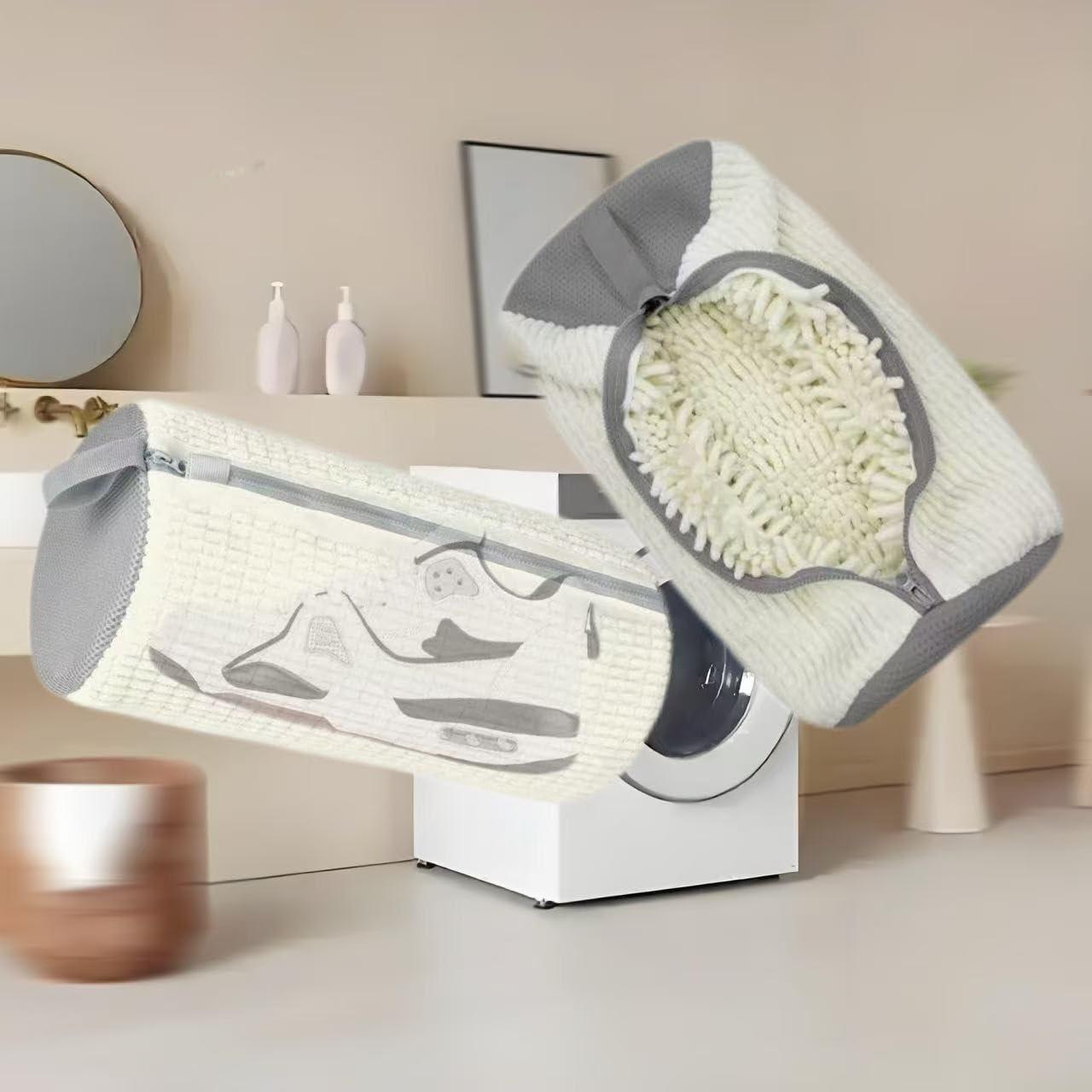 Bolsas de Lavado de Zapatos Reutilizables 2 Pcs Begie