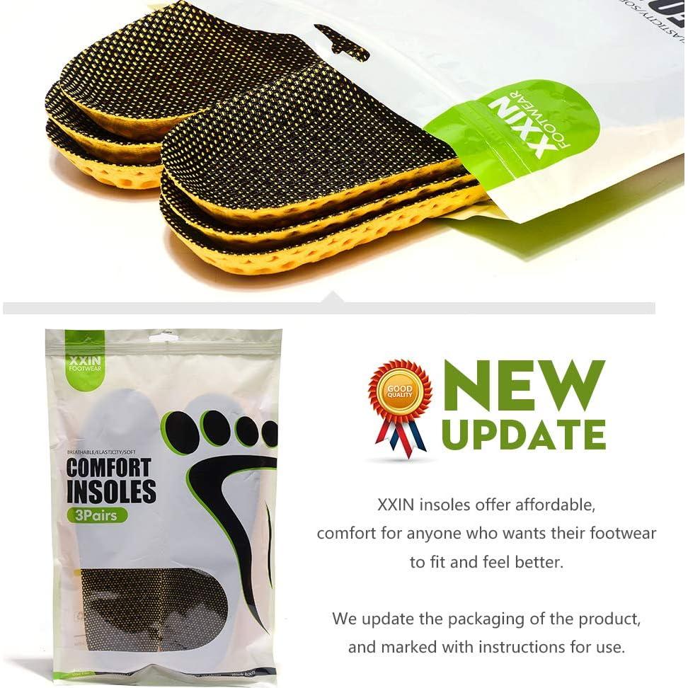 Plantillas Transpirables XINIFOOT 3 Pares Ajustables para Correr