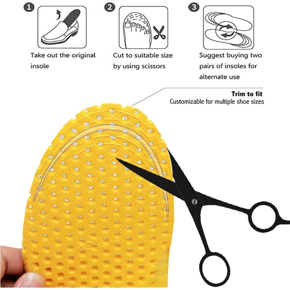 Plantillas Transpirables XINIFOOT 3 Pares Ajustables para Correr