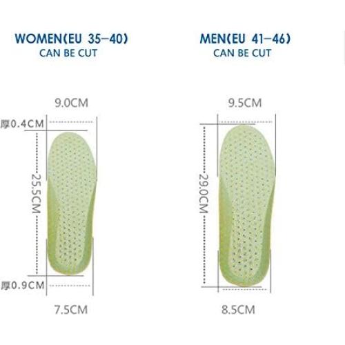 Plantillas Transpirables XINIFOOT 3 Pares Ajustables para Correr