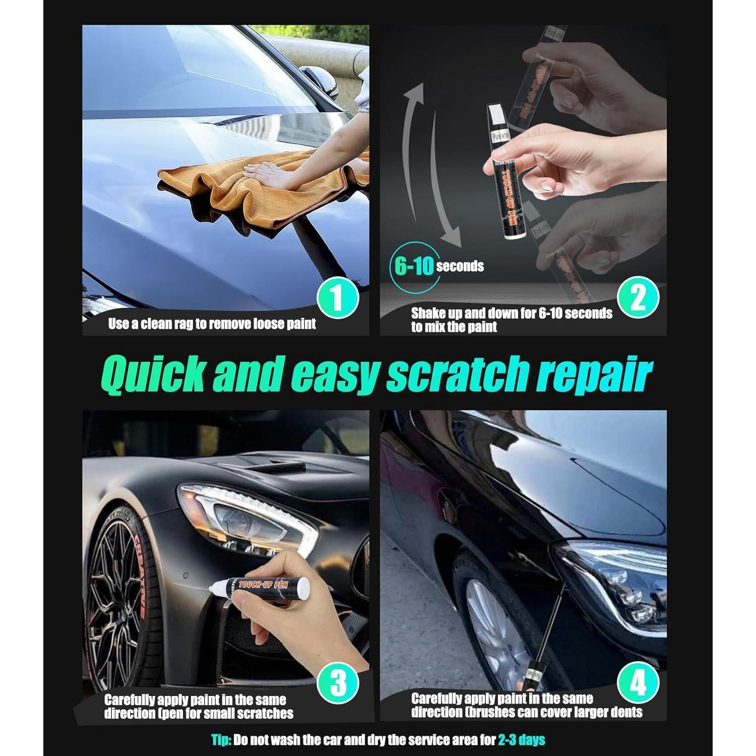 Pintura de Retoque Negra Donkpreffic 18ml Brillante para Coches