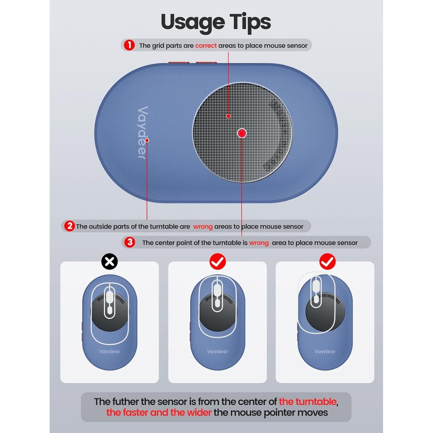 Vaydeer Mouse Mover Ultra Delgado FM2031, Indetectable, Silencioso