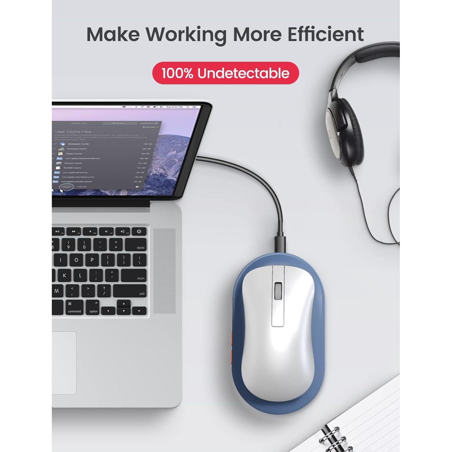 Vaydeer Mouse Mover Ultra Delgado FM2031, Indetectable, Silencioso