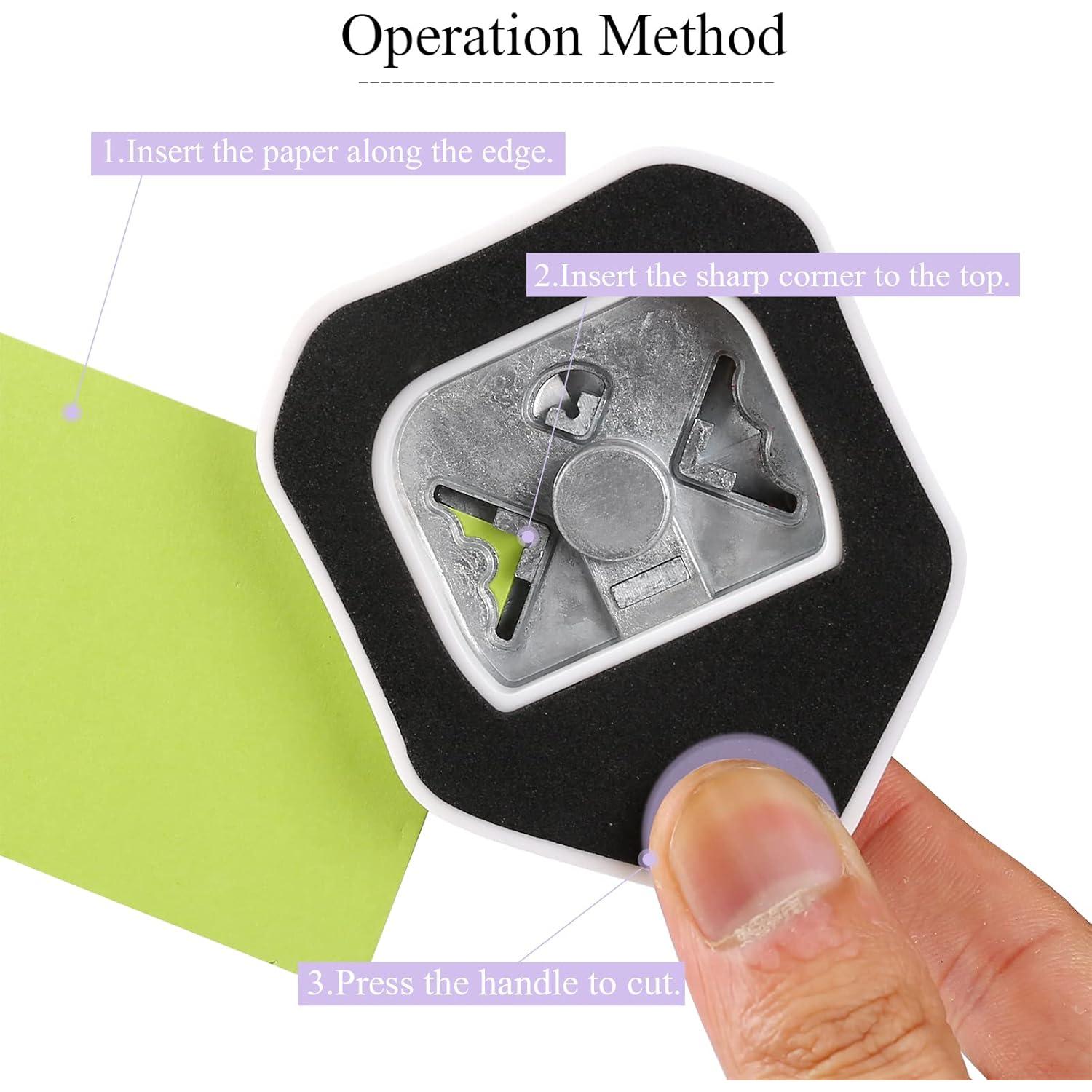 Troquelador de Esquinas 3 en 1 LOONENG para Manualidades