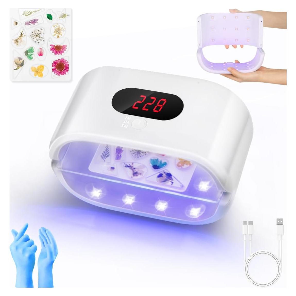 Luz UV de Resina 36W ENERFUN Doble Cara Plegable 120-300s