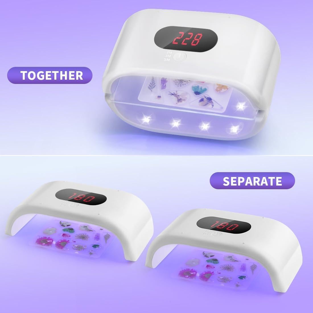 Luz UV de Resina 36W ENERFUN Doble Cara Plegable 120-300s