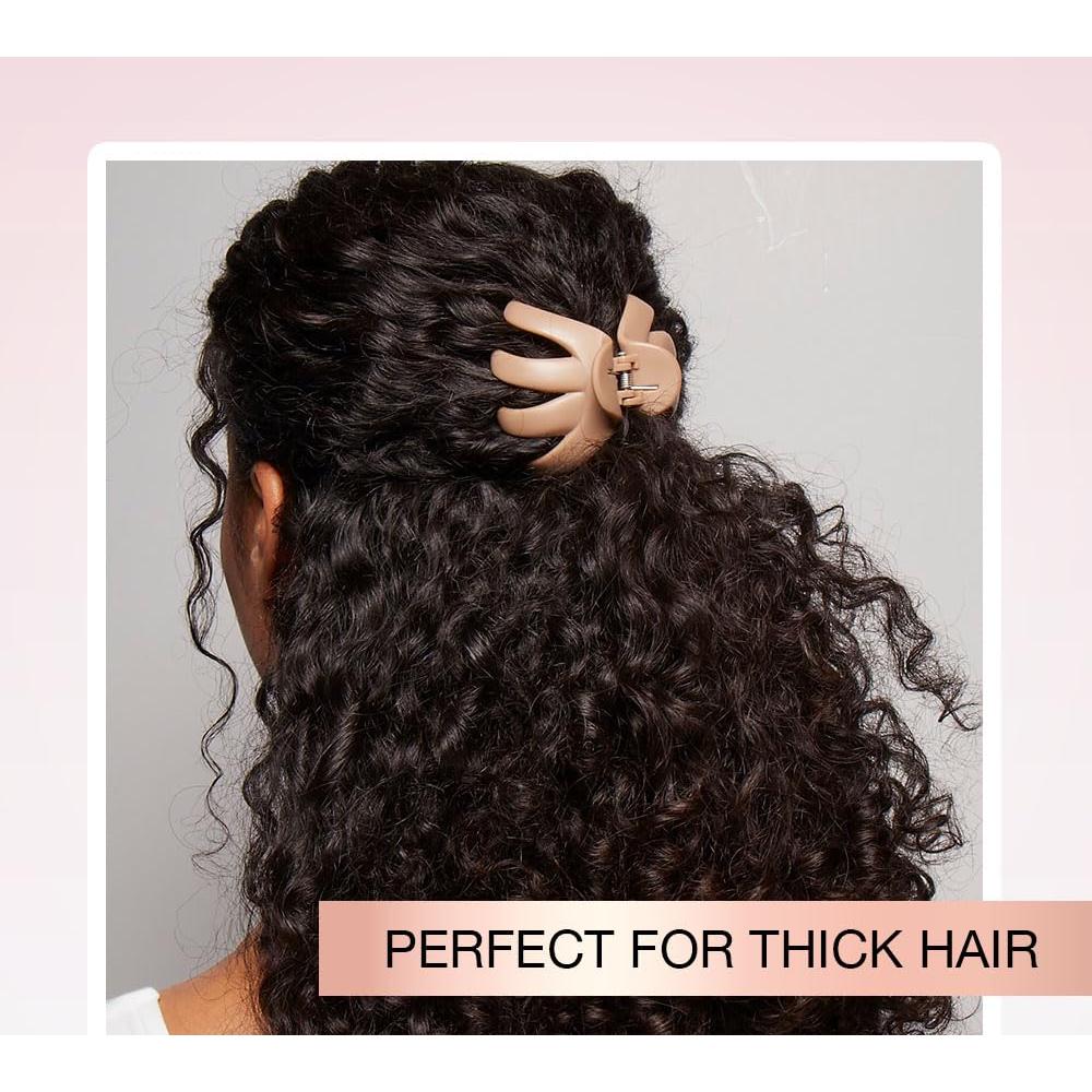 Pinzas de Garra Scunci No-Slip Grip - 2 Unidades Beige y Verde