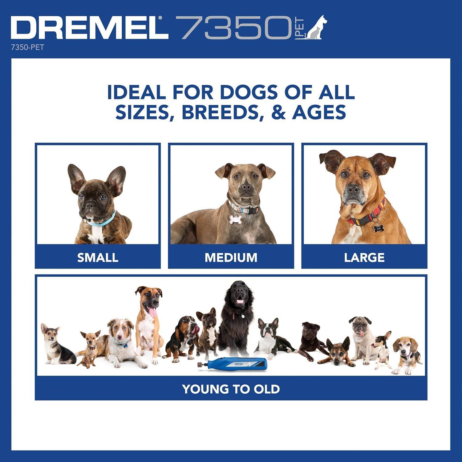 Dremel 7350-PET Molinillo de Uñas para Mascotas 4V