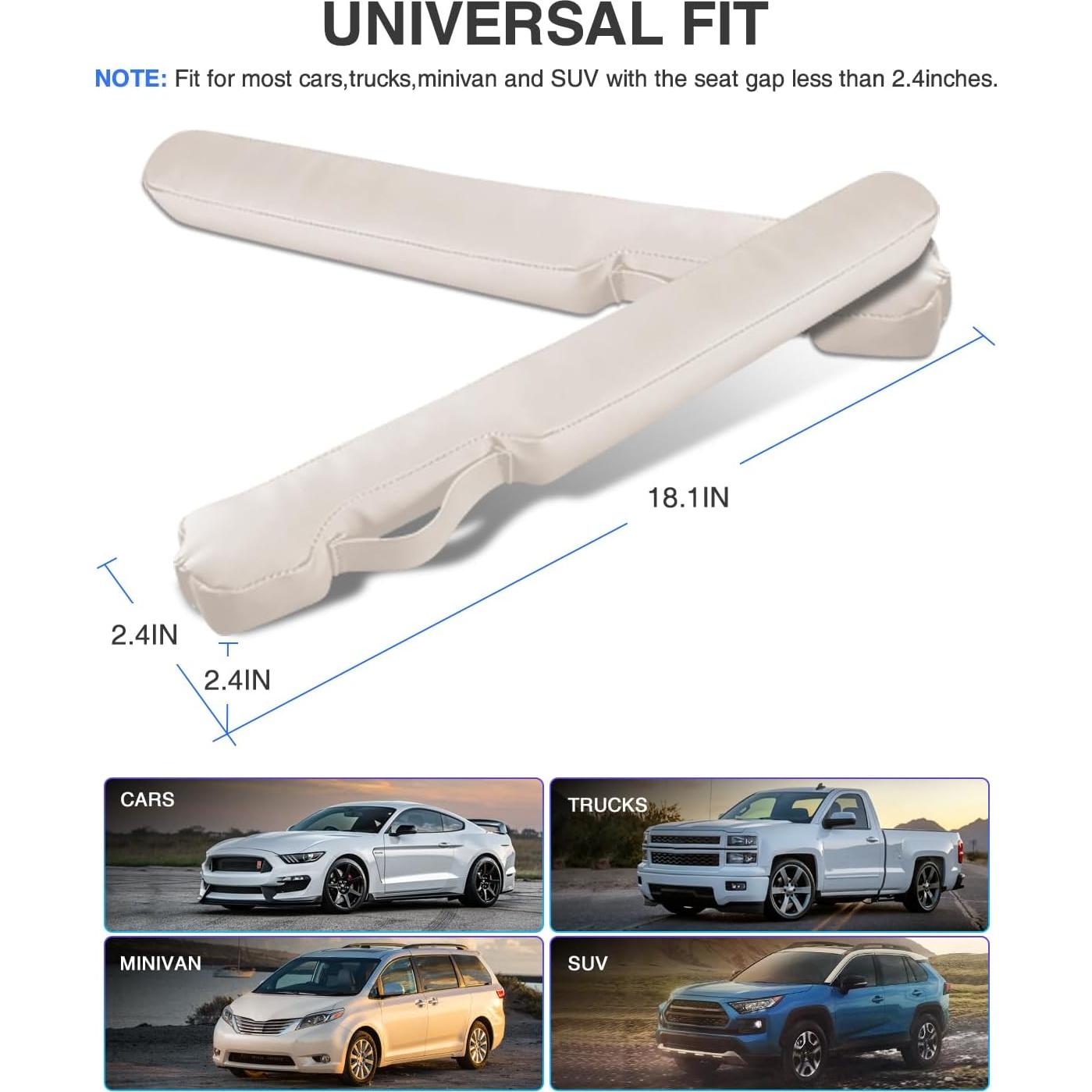 Relleno Espacio Asientos Auto Homaupt Beige 45.72 cm