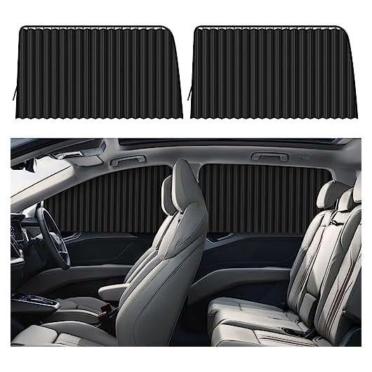 Cortinas Solares ZATOOTO para Ventanas de Auto - 2 Pcs Magnéticas
