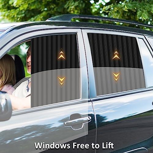 Cortinas Solares ZATOOTO para Ventanas de Auto - 2 Pcs Magnéticas