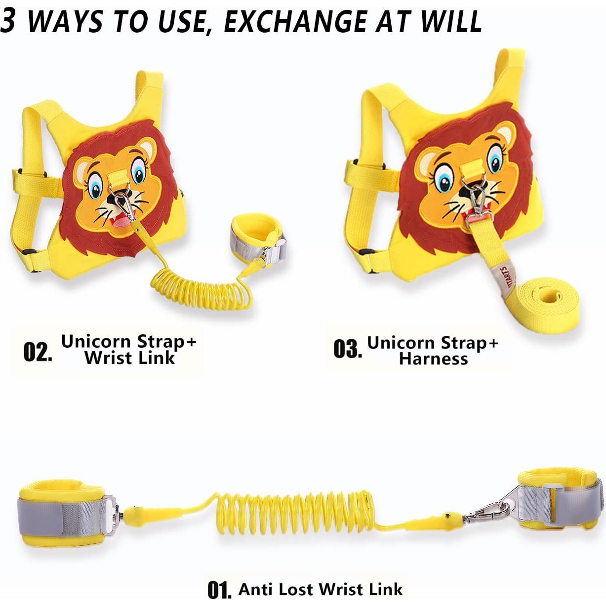 Correa Antipérdida para Niños Arnés de Seguridad Rosa