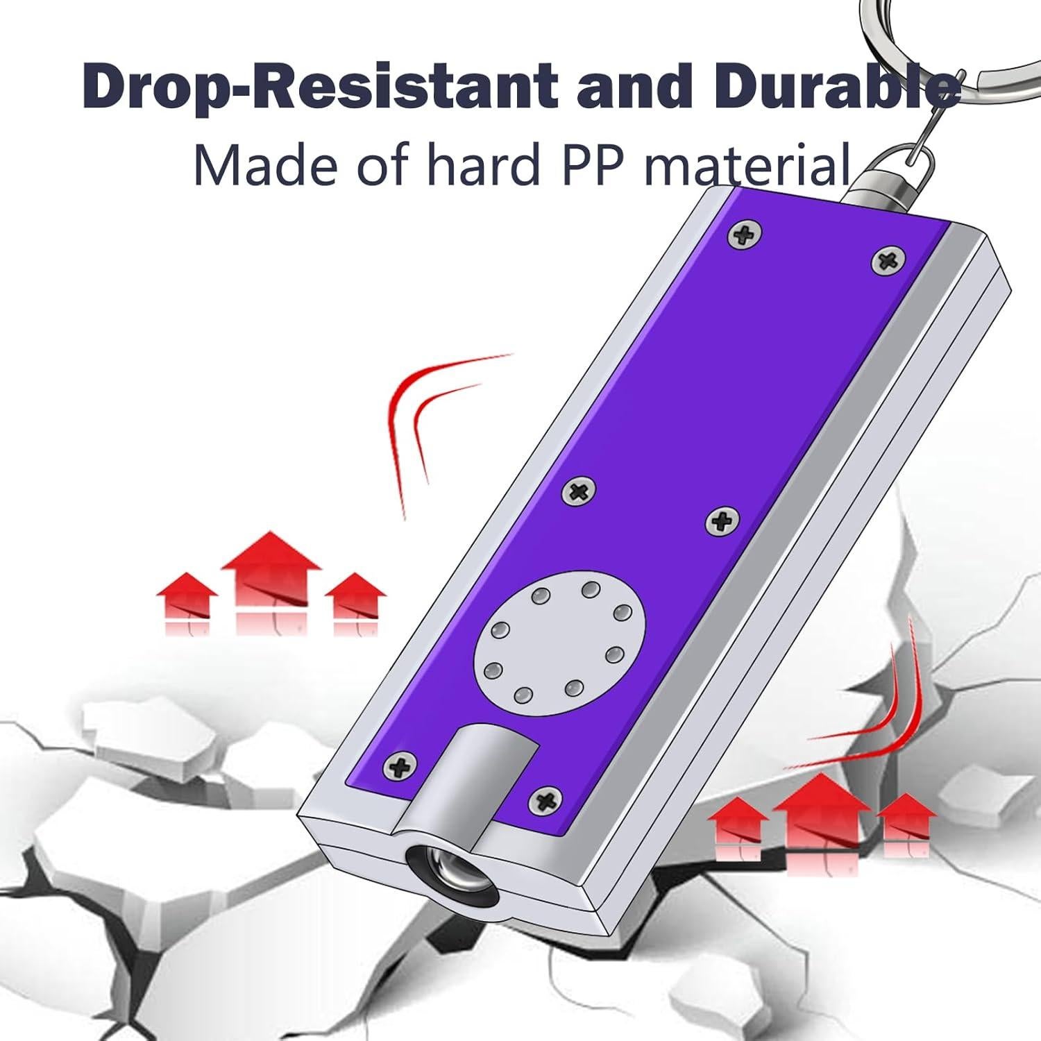 Linterna UV de Llave Daemson - 8 Piezas, Compacta y Portátil