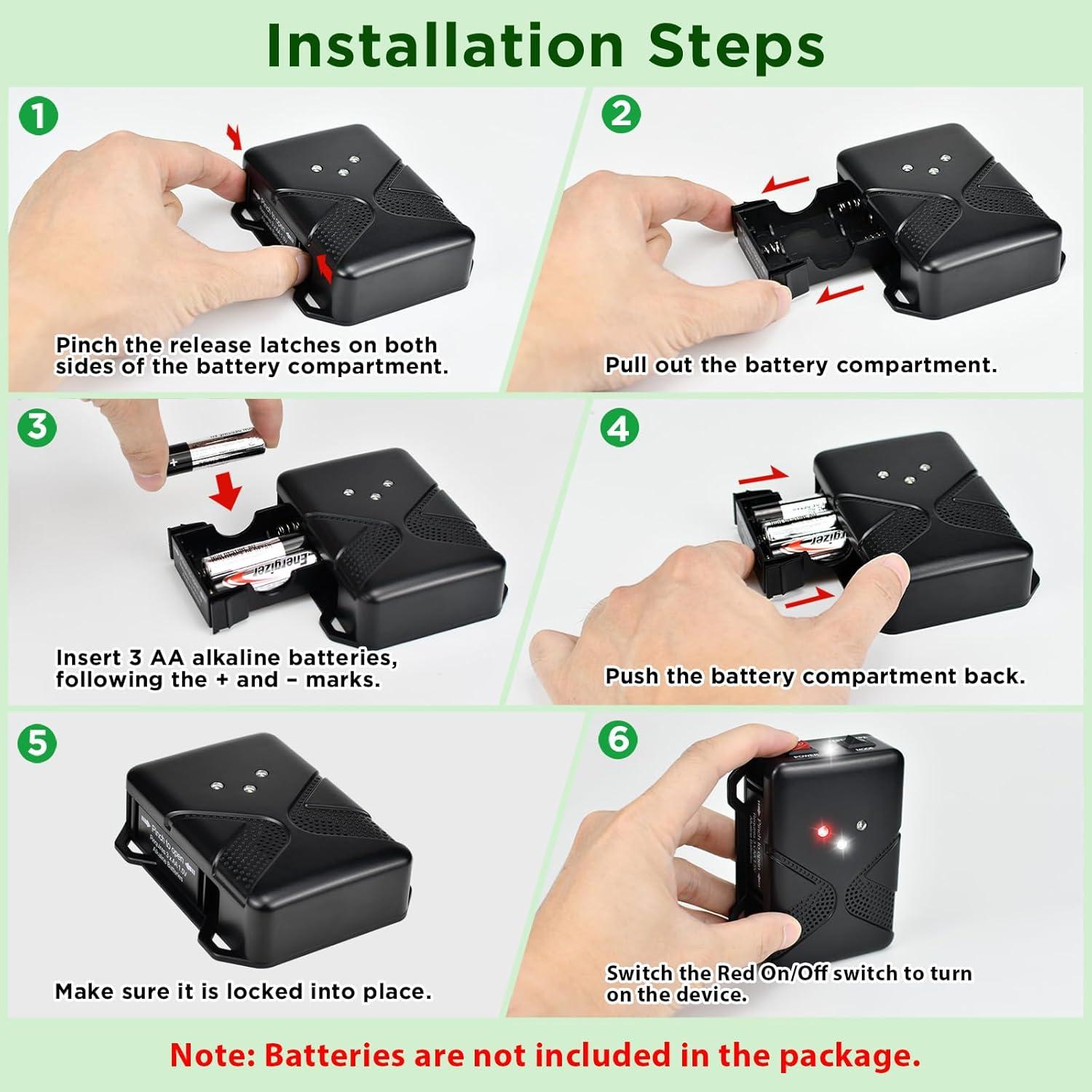 Repelente Ultrasónico de Roedores Loraffe ZN-5092P2 LED