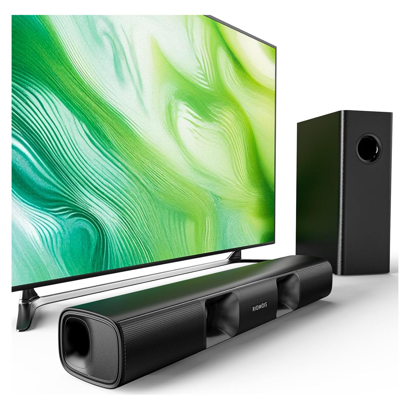 Barra de Sonido RIOWOIS DS6441 PRO 90W con Subwoofer 2.1