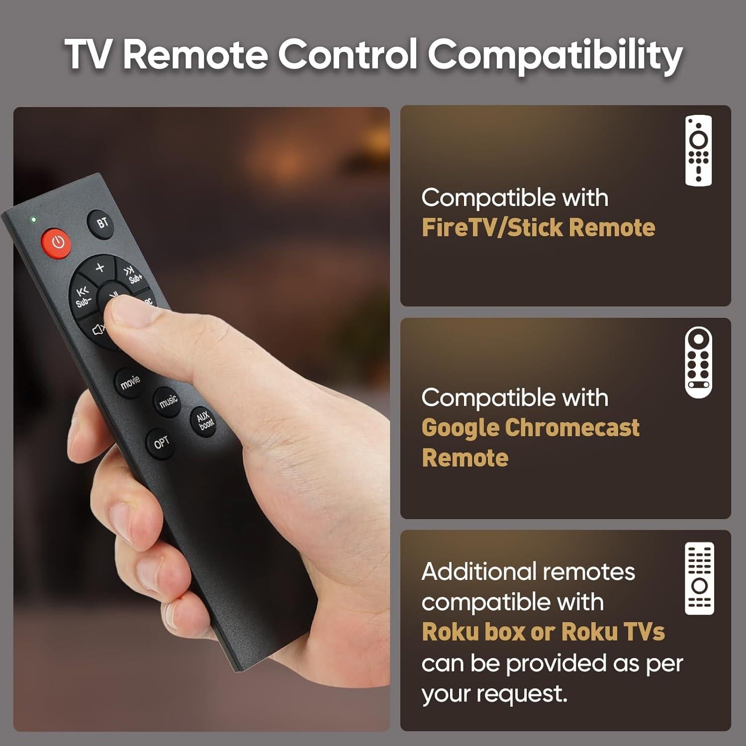 Barra de Sonido RIOWOIS DS6441 PRO 90W con Subwoofer 2.1