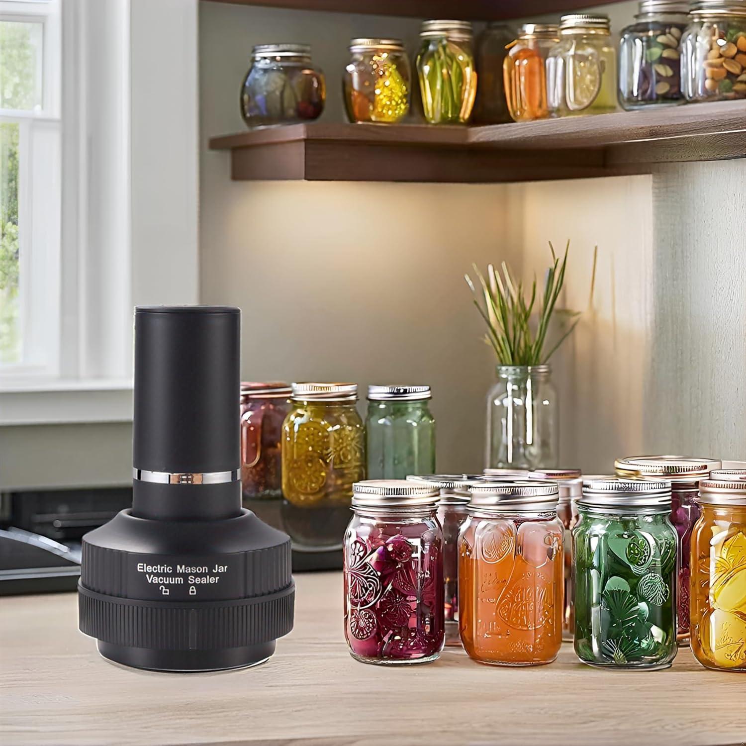 Sellador al Vacío Eléctrico JYYRC para Tarros de Mason - Kit Completo