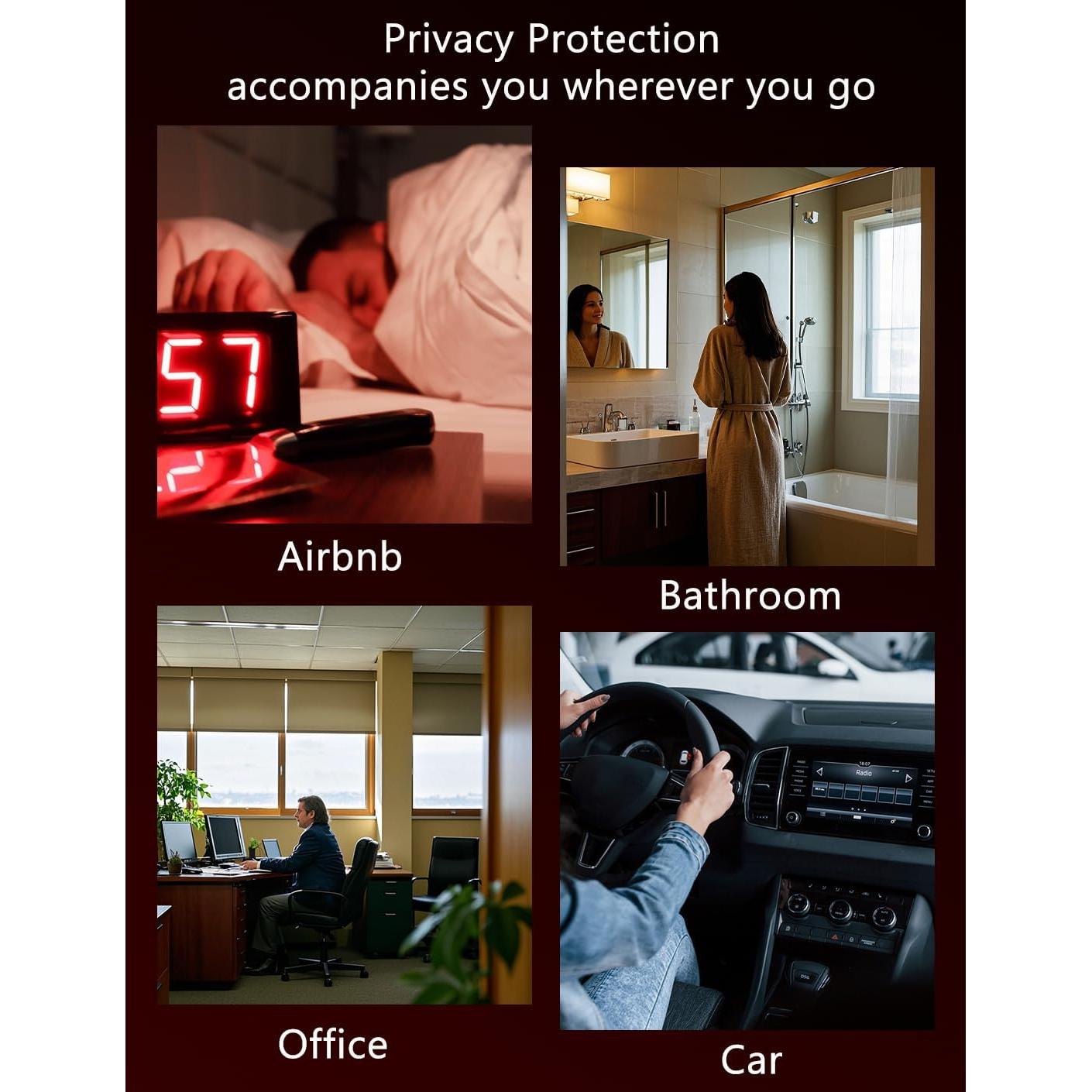 Detector de Cámaras Ocultas F08 - Alarma SOS y GPS - Portátil