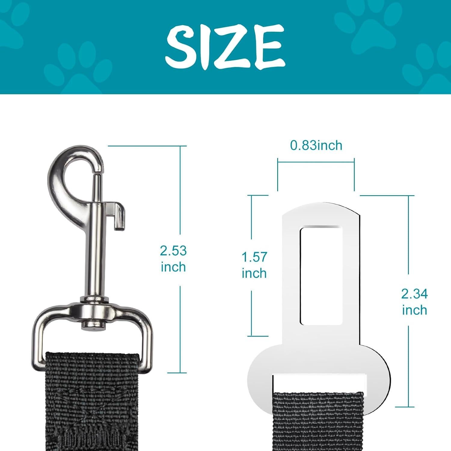 Cinturón de Seguridad para Perros Frskcssd Negro Ajustable