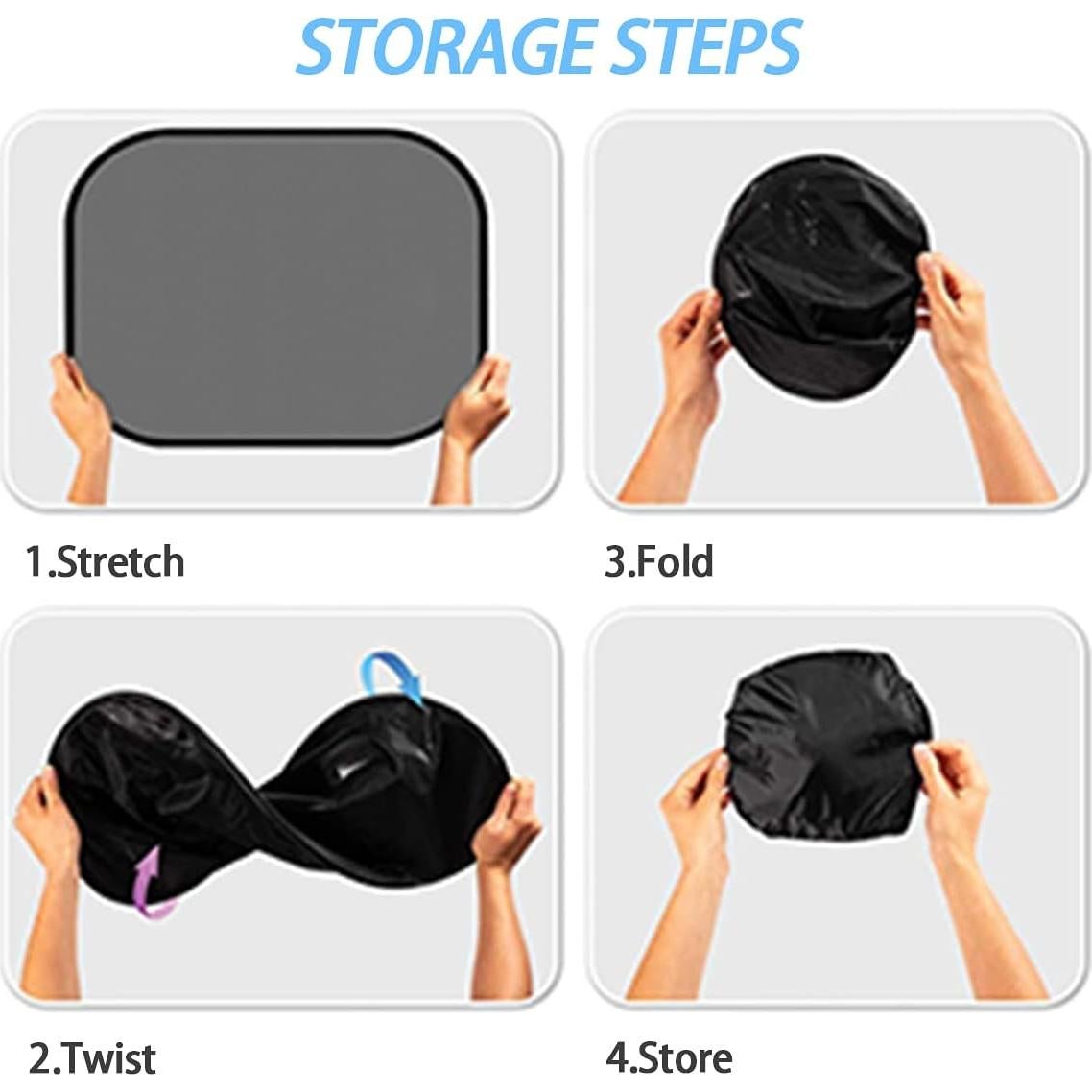 Paquete de 2 Sombrillas Universales Moly Magnolia para Auto