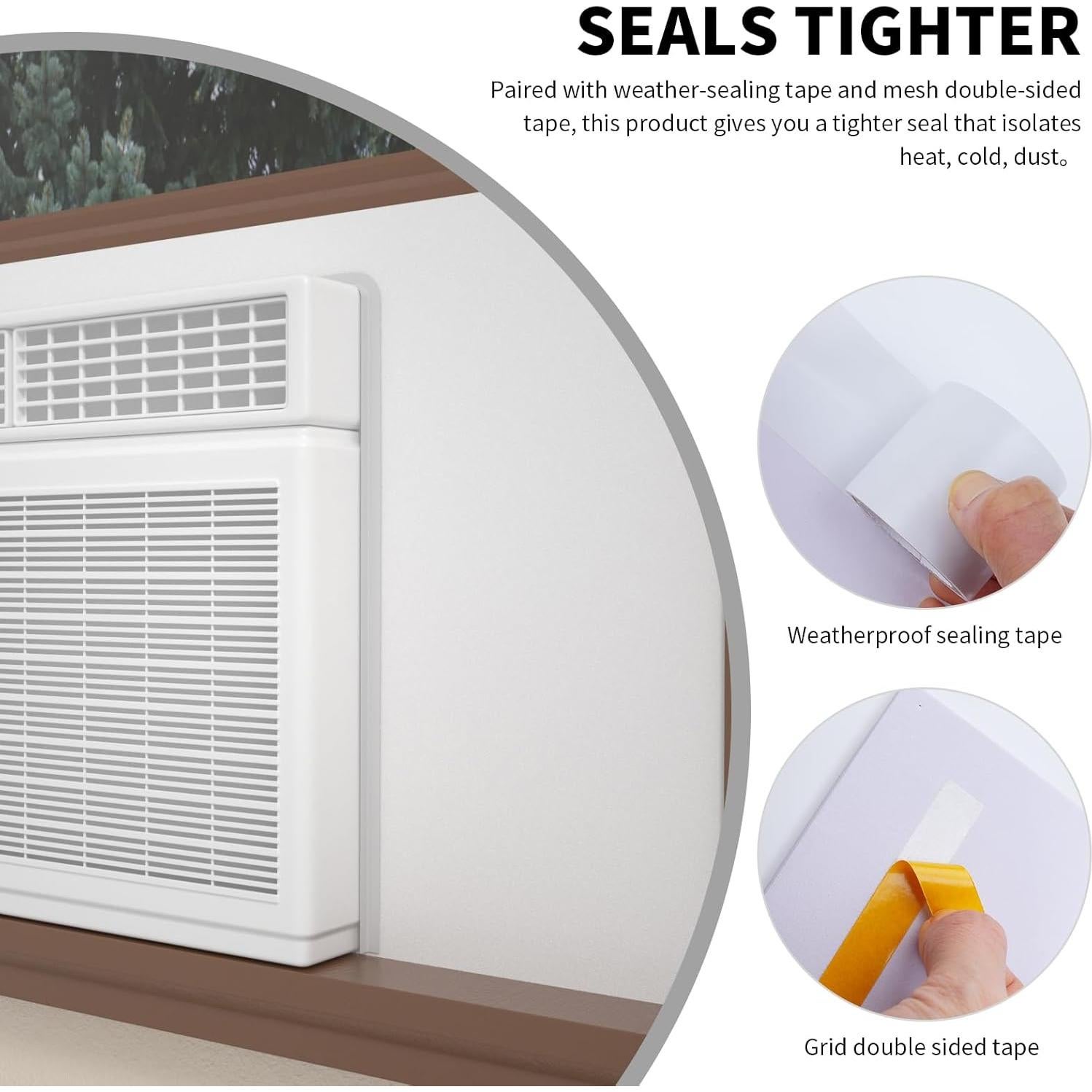 Panel Aislante Lateral para Aire Acondicionado ZENGSHI 12.7x25.4cm
