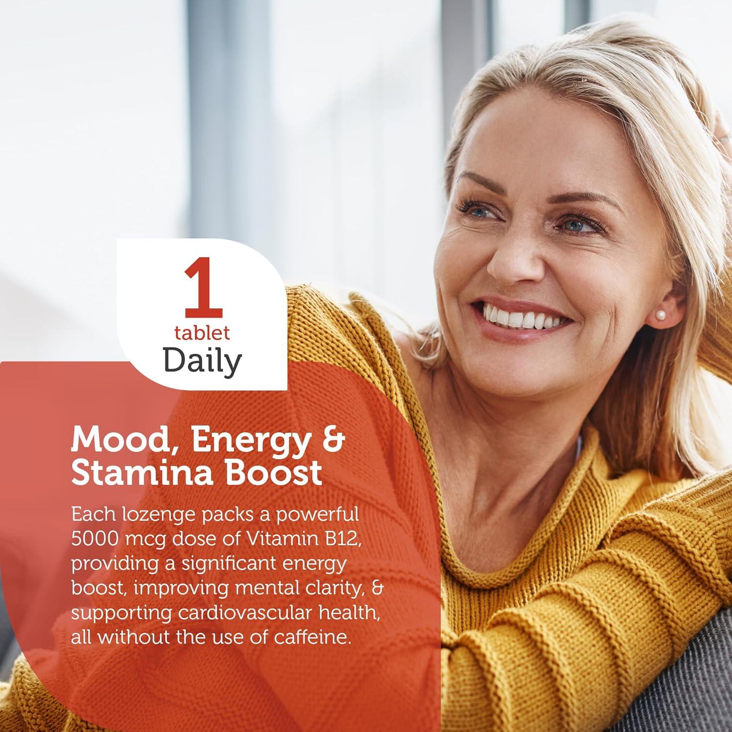 Zahler Energizer+ Vitamina B12 5000 mcg Sabor Cereza 120 Pastillas