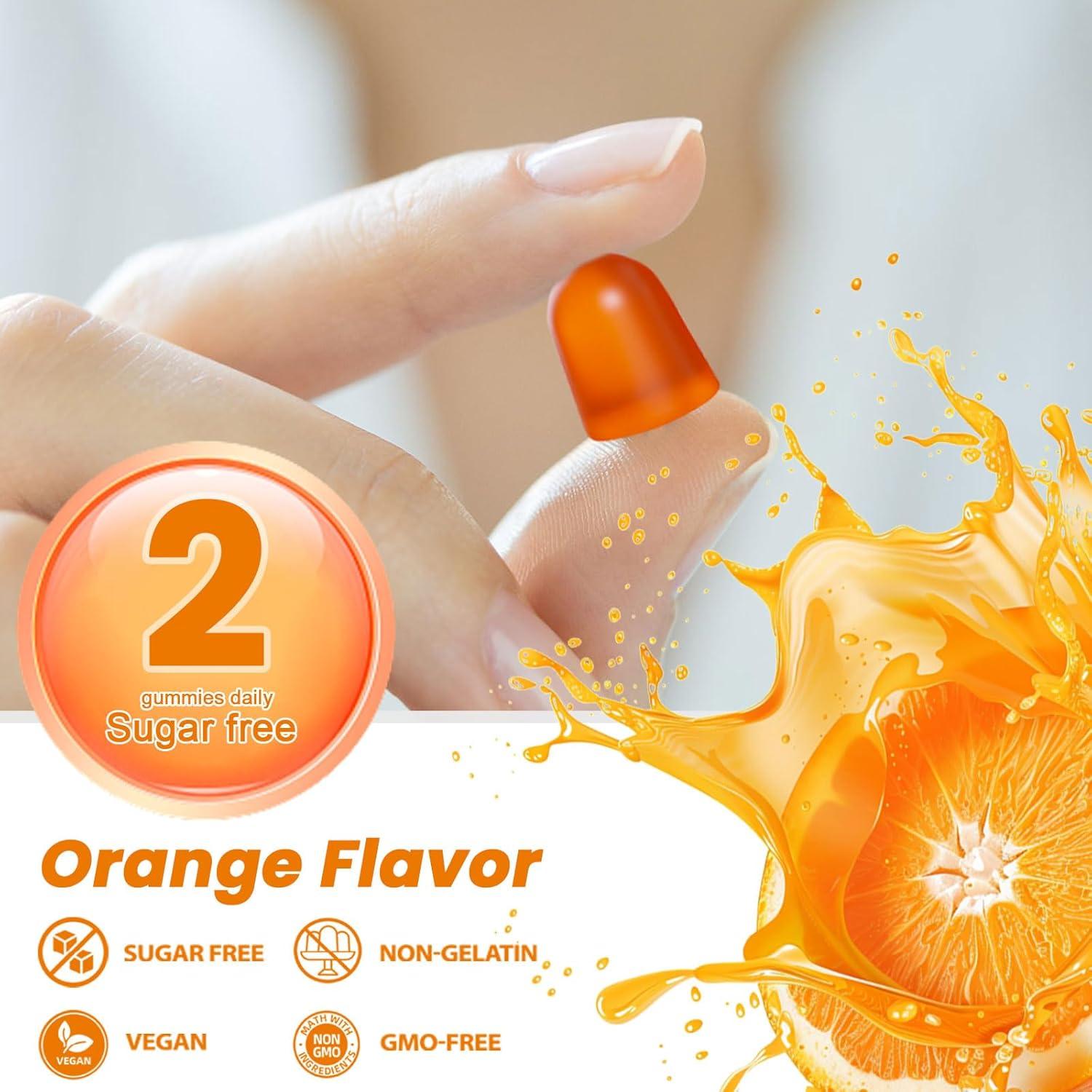 Gomitas de Calcio Magnesio Zinc Fajeckma 1200mg Naranja 60 Unidades