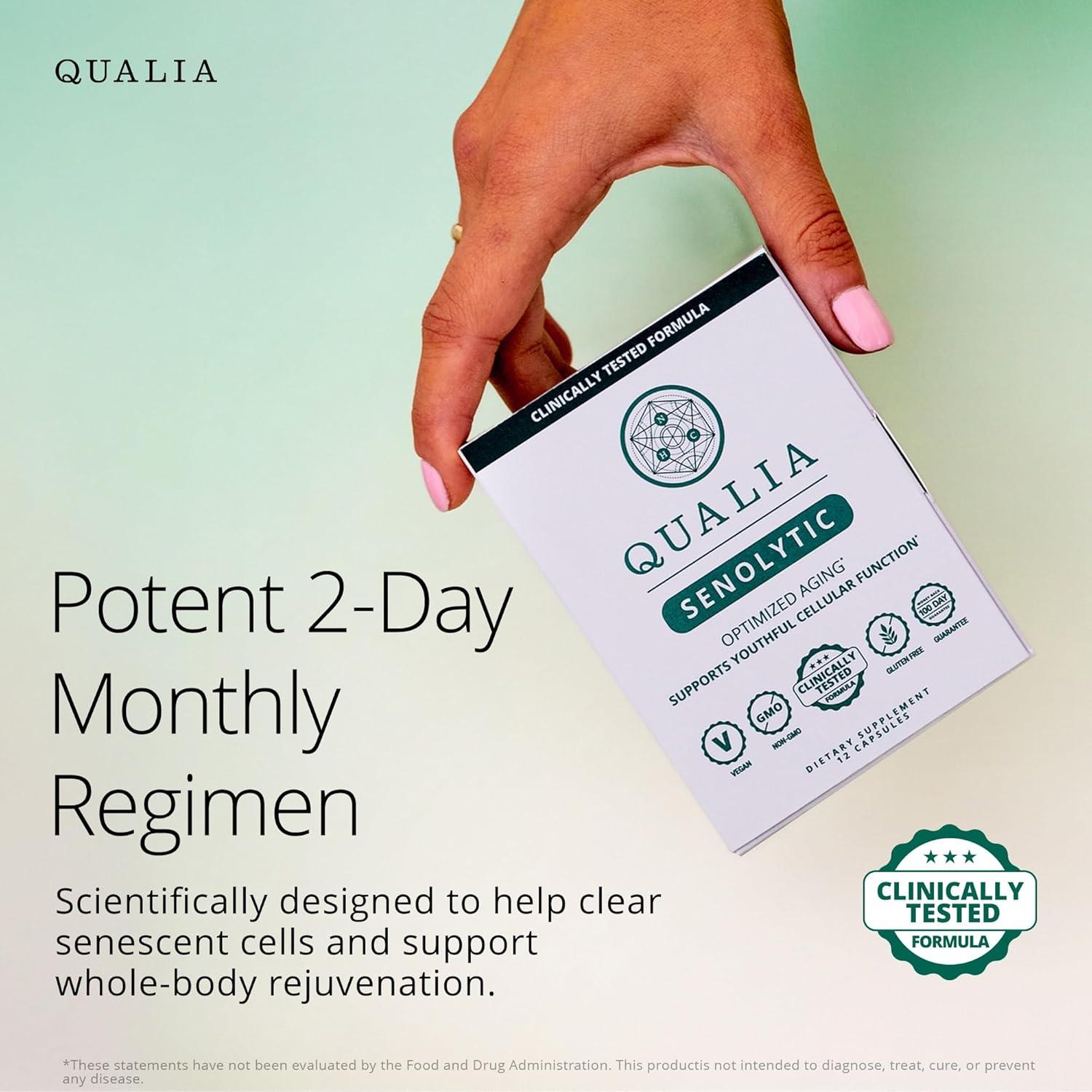 Suplemento Antienvejecimiento Qualia Senolítico 12 Cápsulas