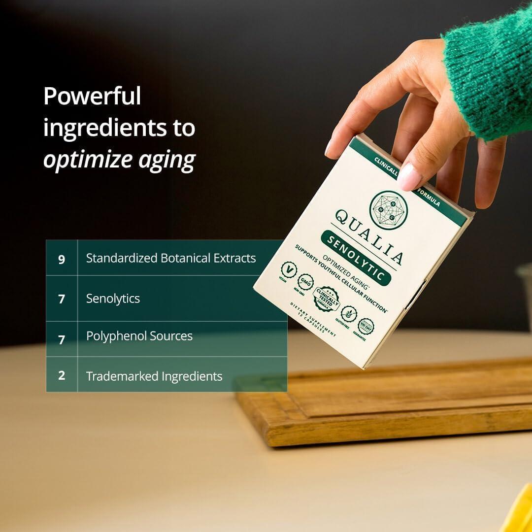 Suplemento Antienvejecimiento Qualia Senolítico 12 Cápsulas