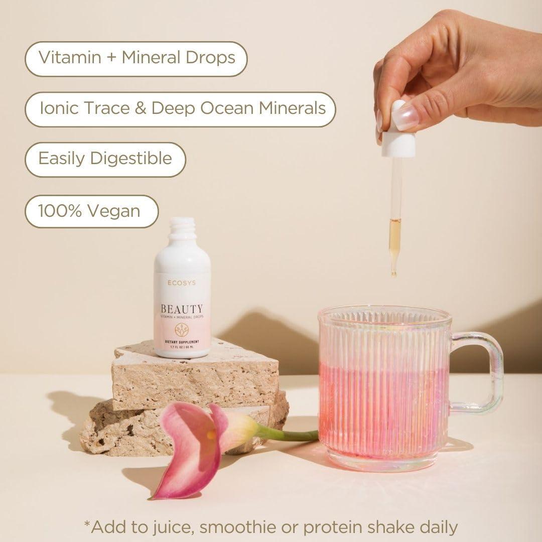Gotas de Belleza ECOSYS - Suplemento para Cabello, Piel y Uñas - 30 Días