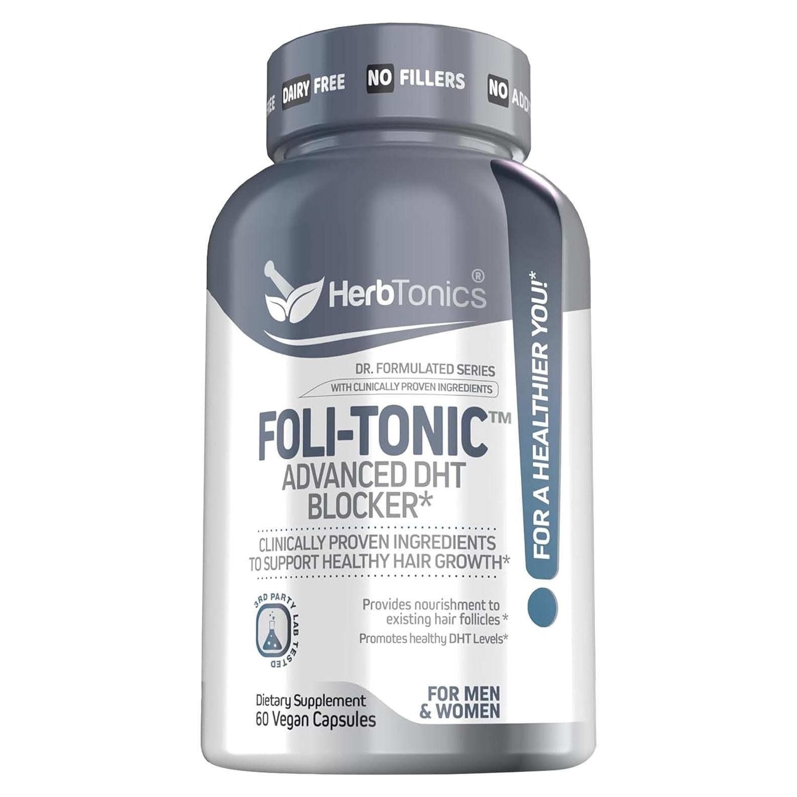 Suplemento de Crecimiento Capilar Foli Tonic 60 Cápsulas Veganas