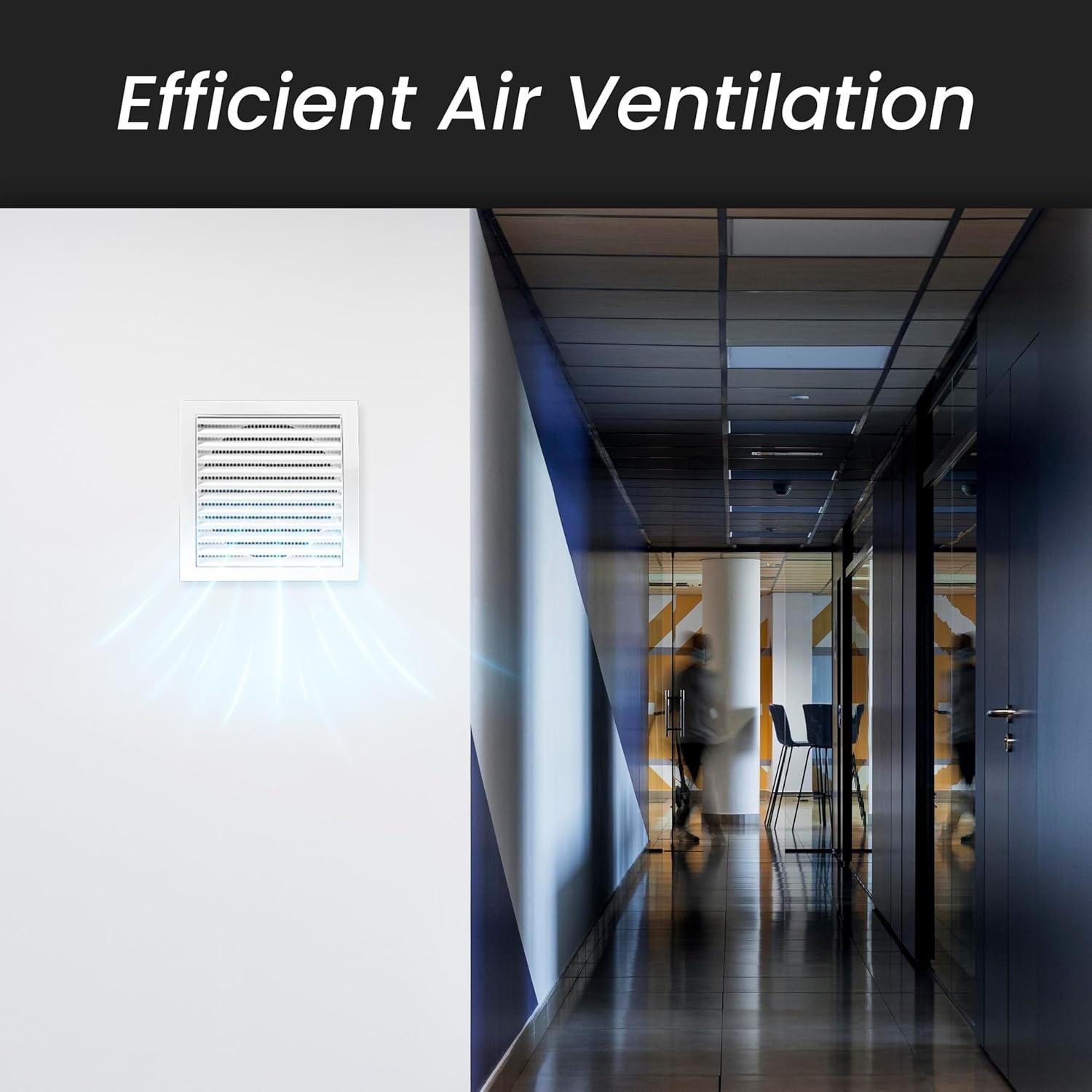 Repa Market Anthracite Exhaust Hood Vent 4'' Inch with Built-in Pest Guard Screen, Anthracite, Air Vent Cover, Exhaust Cap