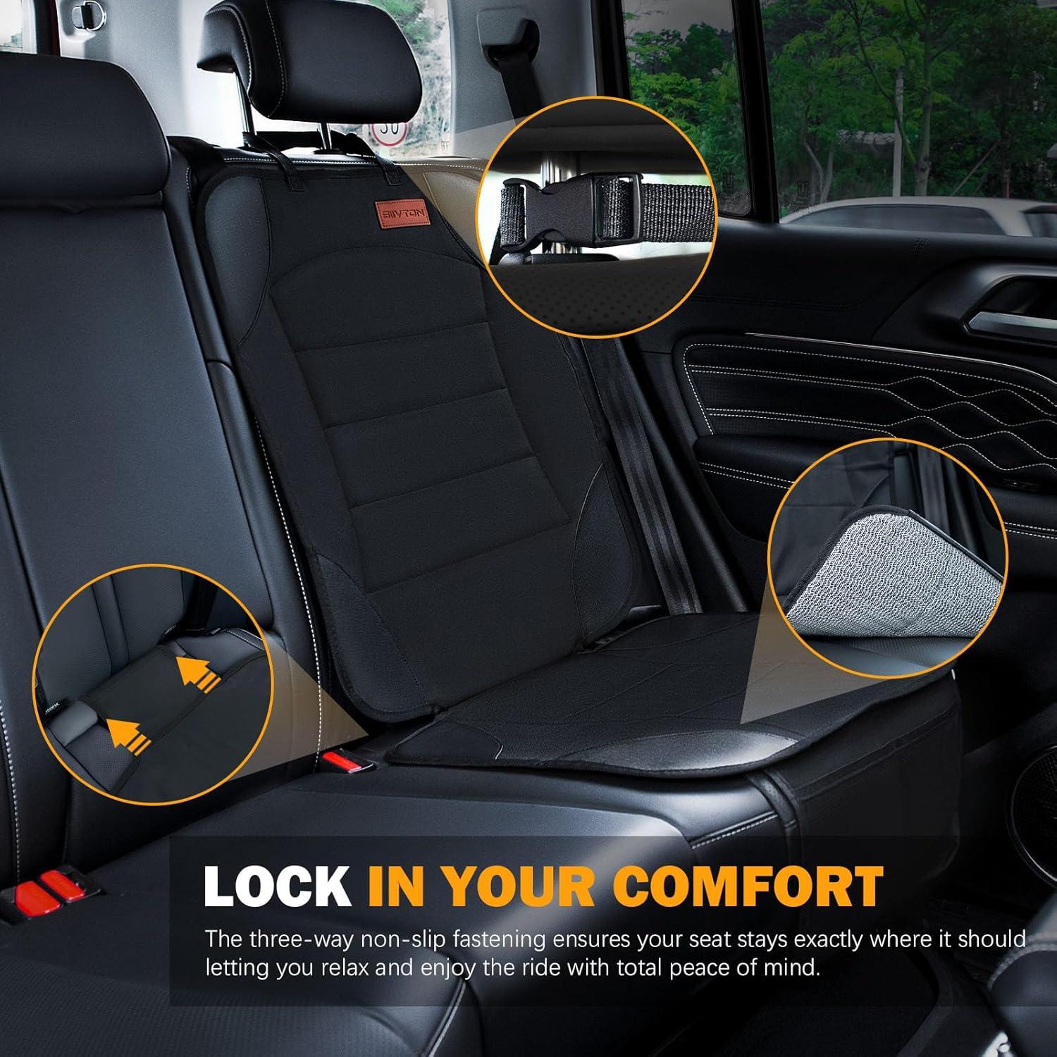 Protector de Asiento de Coche Siivton Negro Impermeable
