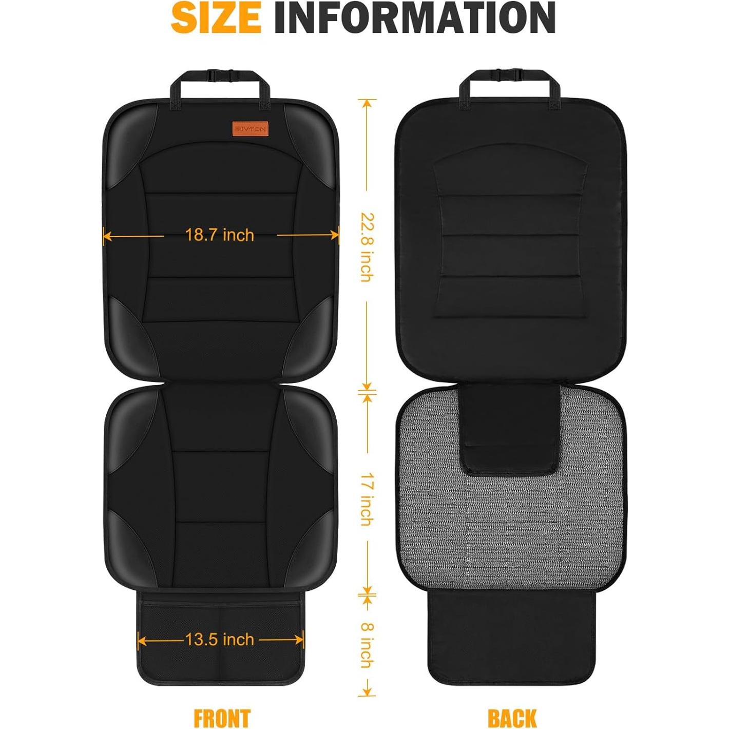Protector de Asiento de Coche Siivton Negro Impermeable